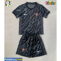 Portugal Torwart Auswärts Trikotsatz Kinder EM 2024 Kurzarm (+ Kurze Hosen)